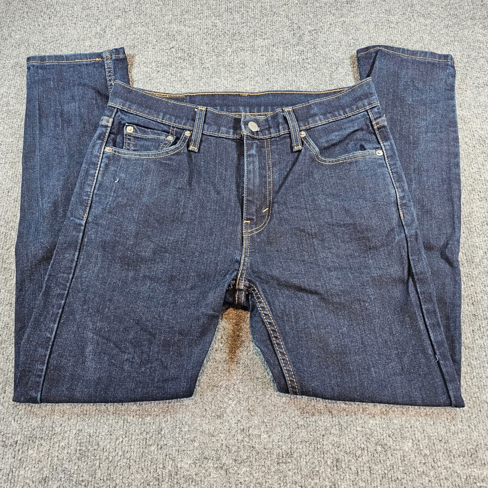 Levi 510 Mens 32x29 (30x30 Tag) Dark Wash Indigo Skinny Fit Denim Jeans Modern
